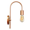 Ver imagem 1 de Arandela Arqueada Retrô Decorativa Cobre + Lâmpada Retrô Led A60