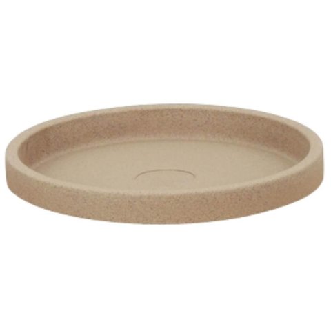 Prato Médio para Vaso de Planta Granito Areia Polietileno Tramontina Jardim Flor