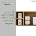 Ver imagem 7 de Armário Aéreo para Geladeira Pérola Bege/Jequitibá
