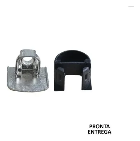 Kit C/50 Un Suporte de prateleira (Uniblock) Invisivel Niquelado - 11