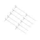 Ver imagem 1 de Kit 10 Ganchos Zincados para Chapa Perfurada - 15 Cm