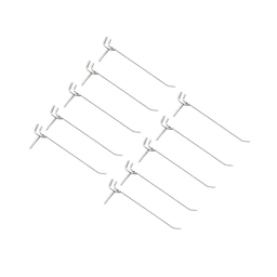 Kit 10 Ganchos Zincados para Chapa Perfurada - 15 Cm - 1
