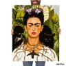 Quadro Decorativo Frida Kahlo Autorretrato Colar Espinhos:Grande 77x64cm/Chassi com Borda Infinita - 1