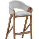 Ver imagem 6 de Conjunto 2 Banquetas Tecido Único 2235 Bf Pérola Marrom/Amêndoa