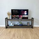 Ver imagem 3 de Rack TV Linea 140cm Madeira Pinus Acabamento Envelhecido Tabaco Artfactory Design