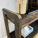 Ver imagem 6 de Rack TV Linea 140cm Madeira Pinus Acabamento Envelhecido Tabaco Artfactory Design