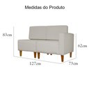 Ver imagem 5 de Poltrona Decorativa Alice Pés Trapézio Suede Bege - Ds Estofados