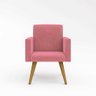 2 Cadeiras Poltronas para Sala Escritório – Balaqui Decor Cor:Rosa - 3