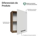 Ver imagem 3 de Armário Aéreo 50cm 1 Porta Rustic/branco Agata Madesa