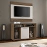 Rack com Painel para Tv Polegadas 1 Porta Show - Nogal Trend / Off White Nogal - 1
