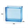 Tijolo de Vidro 19 X 19 X 8 Cm Direct Furo Azul 06 Unidades Tradestar - 5