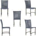Ver imagem 3 de Mesa Ascoli 120 Cm com 6 Cadeiras Cannes de Alumínio Trama Prata