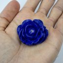 Ver imagem 3 de Incensário Porta Incenso Artesanal Rosa Roxa 4 Cm Resina