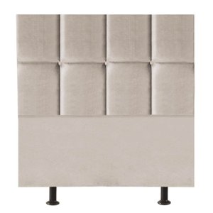 Cabeceira Cama Box Solteiro King Estofada Poliana 100 Cm Suede:bege