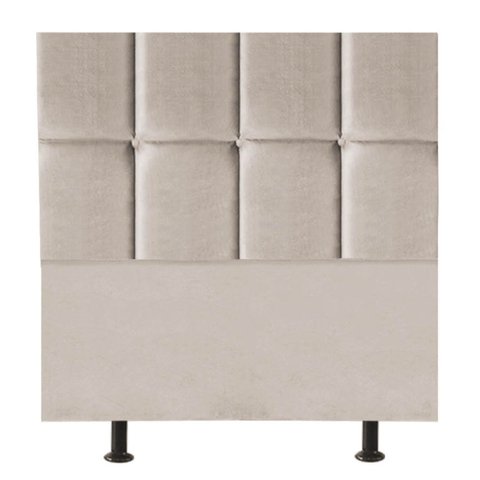 Cabeceira Cama Box Solteiro King Estofada Poliana 100 Cm Suede:bege