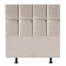 Cabeceira Cama Box Solteiro King Estofada Poliana 100 Cm Suede:bege - 1