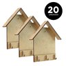 Porta Chave Casinha MDF - Kit 20 Peças para Sua Casa-  Decoração/Sala/Organizador/Porta chaves - 3