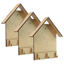 Porta Chave Casinha MDF - Kit 20 Peças para Sua Casa-  Decoração/Sala/Organizador/Porta chaves - 1