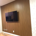 Ver imagem 3 de Kit Caixa 10 Ripado Painel Madeira MDF Parede e Teto 0,55cm x 2,70cm