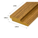 Ver imagem 5 de Kit Caixa 10 Ripado Painel Madeira MDF Parede e Teto 0,55cm x 2,70cm
