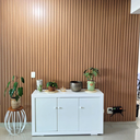 Ver imagem 1 de Kit Caixa 10 Ripado Painel Madeira MDF Parede e Teto 0,55cm x 2,70cm