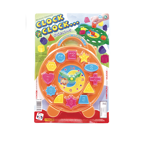 Relógio Educativo Didático Várias Peças Infantil Clock Clock ...