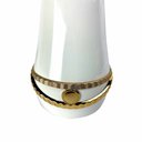 Ver imagem 6 de Garrafa Térmica Branco com Dourado 1l - 33x20cm - Uso Doméstico - Conforto para Sua Casa - Elegância