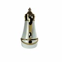 Ver imagem 3 de Garrafa Térmica Branco com Dourado 1l - 33x20cm - Uso Doméstico - Conforto para Sua Casa - Elegância