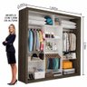Closet Casal Clarice 4 Prateleiras Carioca Moveis Malbec - 5