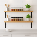 Ver imagem 2 de 2 Prateleira Industrial Mdf 30x100cm Suporte Piatina