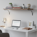 Ver imagem 1 de 2 Prateleira Industrial Mdf 30x100cm Suporte Piatina