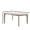 Ver imagem 4 de Conjunto de Mesa de Jantar Dublin 180 Tp MDF Vidro Canto Copo 6 Cadeiras Valentina