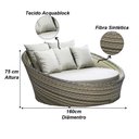Ver imagem 3 de Kit 4 Cadeiras e Mesa 2 Espreguiçadeiras 1 Balanço Ninho e 1 Chaise em Alumínio Trama Original