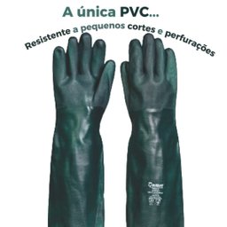 Luva Pvc 46cm Segurança Inseticida, Venenos, Químicos Grossa - 3