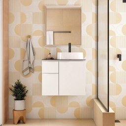 Gabinete para Banheiro em Aço Figo 60 Cozimax Branco - 60 - 4