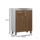 Ver imagem 2 de Gabinete de Banheiro sem Cuba 60cm Ref 561 Cewal - Branco/itapuã