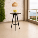 Ver imagem 1 de Mesa Bistrô Catarina de Madeira Eucalipto Nobre com Tampo MDF Laminado Cinamomo-Facinatta Preto