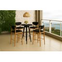 Ver imagem 1 de Mesa Bistrô Catarina de Madeira Eucalipto Nobre com Tampo Mdf Laminado Cinamomo-facinatta Preto
