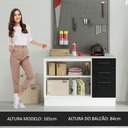 Ver imagem 7 de Balcão Multiuso 120cm 2 Portas 3 Gavetas Agata Madesa