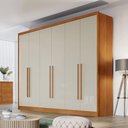 Ver imagem 4 de Guarda Roupa Casal New Messina 6 Portas 6 Gavetas Cinamomo Fendi - Novo Horizonte