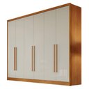 Ver imagem 1 de Guarda Roupa Casal New Messina 6 Portas 6 Gavetas Cinamomo Fendi - Novo Horizonte