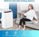 Ver imagem 4 de Takywep Ar-condicionado Portátil 14.000 Btu 3 em 1 Branco