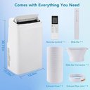 Ver imagem 6 de Takywep Ar-condicionado Portátil 14.000 Btu 3 em 1 Branco