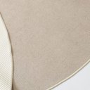 Ver imagem 3 de Tapete Redondo Bouclé Creme Ø135cm Antiderrapante