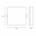 Ver imagem 5 de Painel Plafon LED Infinita Delis 36W 3000k Branco Quente Sobrepor Quadrado ST3245
