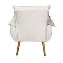 Ver imagem 5 de Kit 2 Poltronas Decorativas Cuba Suede Cinza Claro MV Estofados