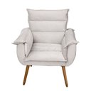 Ver imagem 4 de Kit 2 Poltronas Decorativas Cuba Suede Cinza Claro MV Estofados