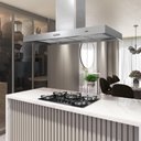 Ver imagem 7 de Coifa Terim Ilha Teto Retangular Inox 120 Cm Inox 220v