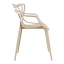 Ver imagem 4 de Kit 2 Cadeiras Allegra Nude – Design Moderno, Resistente e Fácil de Limpar