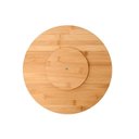 Ver imagem 2 de Tábua Giratória de Bambu para Petiscos e Bolo 30cm - Natural
